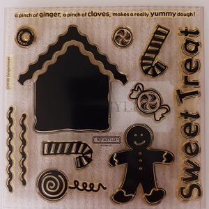 Gingerbread acrylic stamp set
